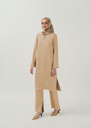 Latte Elegance Tunic - Dessert Sand by Minnaba